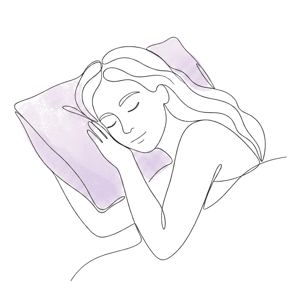 夜の静けさと眠りのイラスト